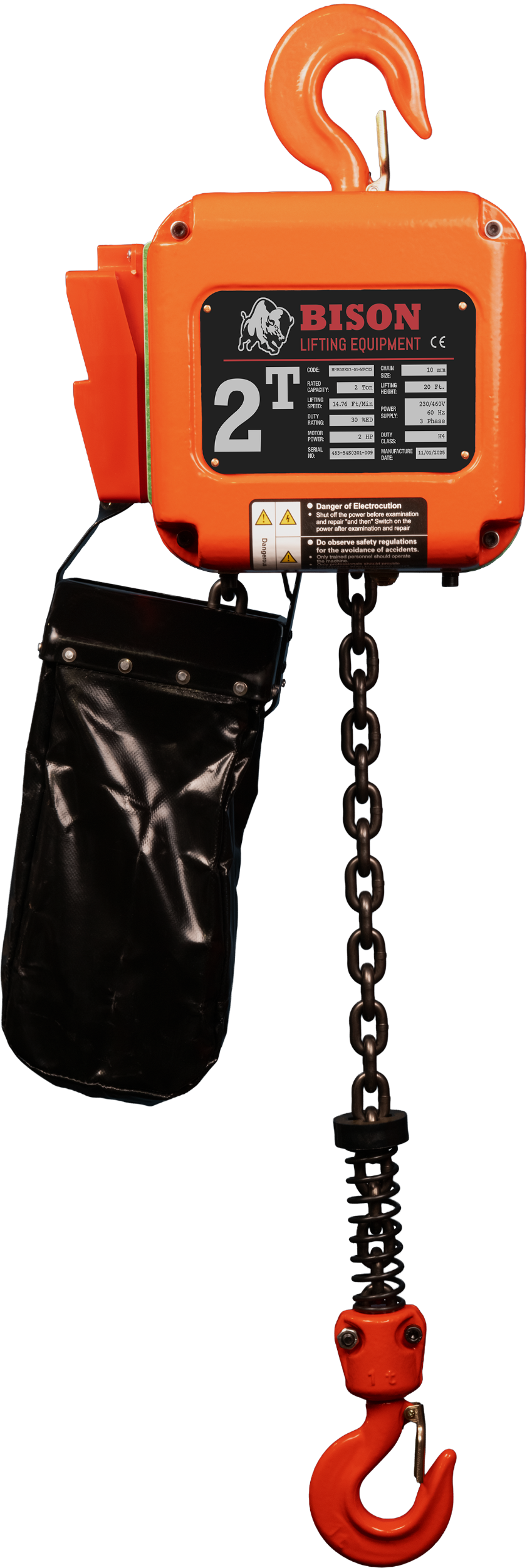 Picture of 2 Ton Three Phase Hoist 