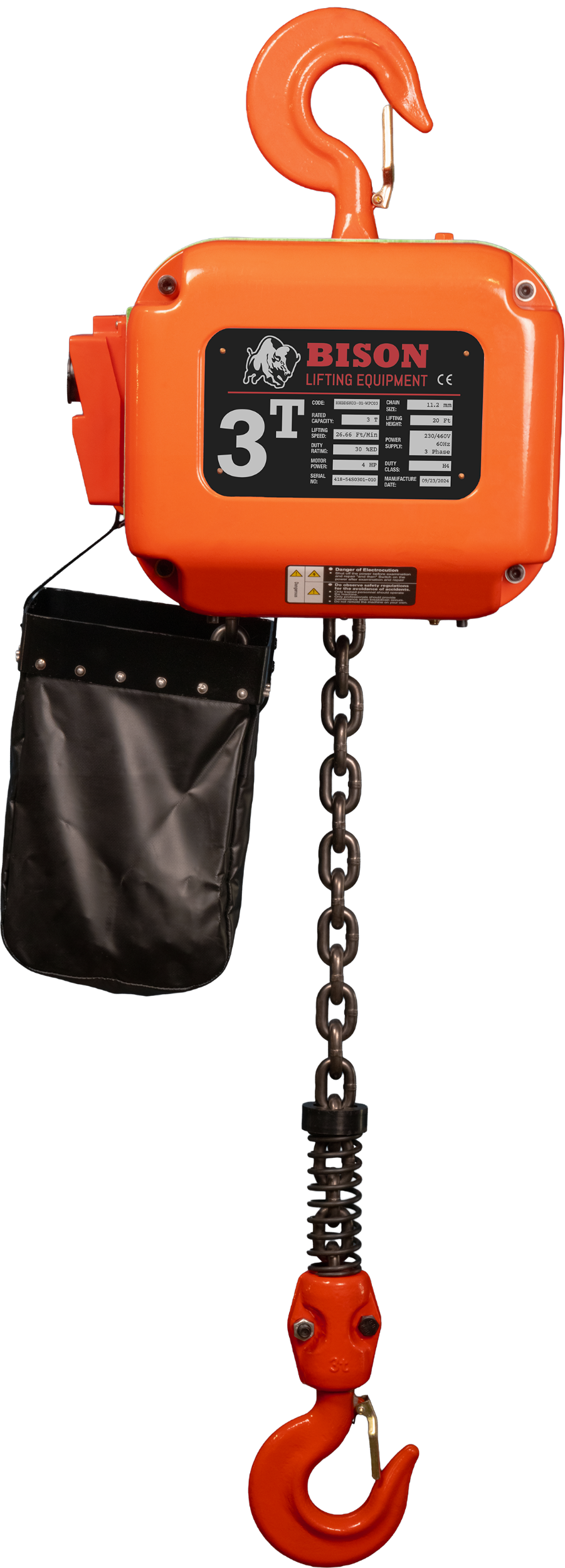 Picture of 3 Ton Three Phase Hoist - Dual Speed