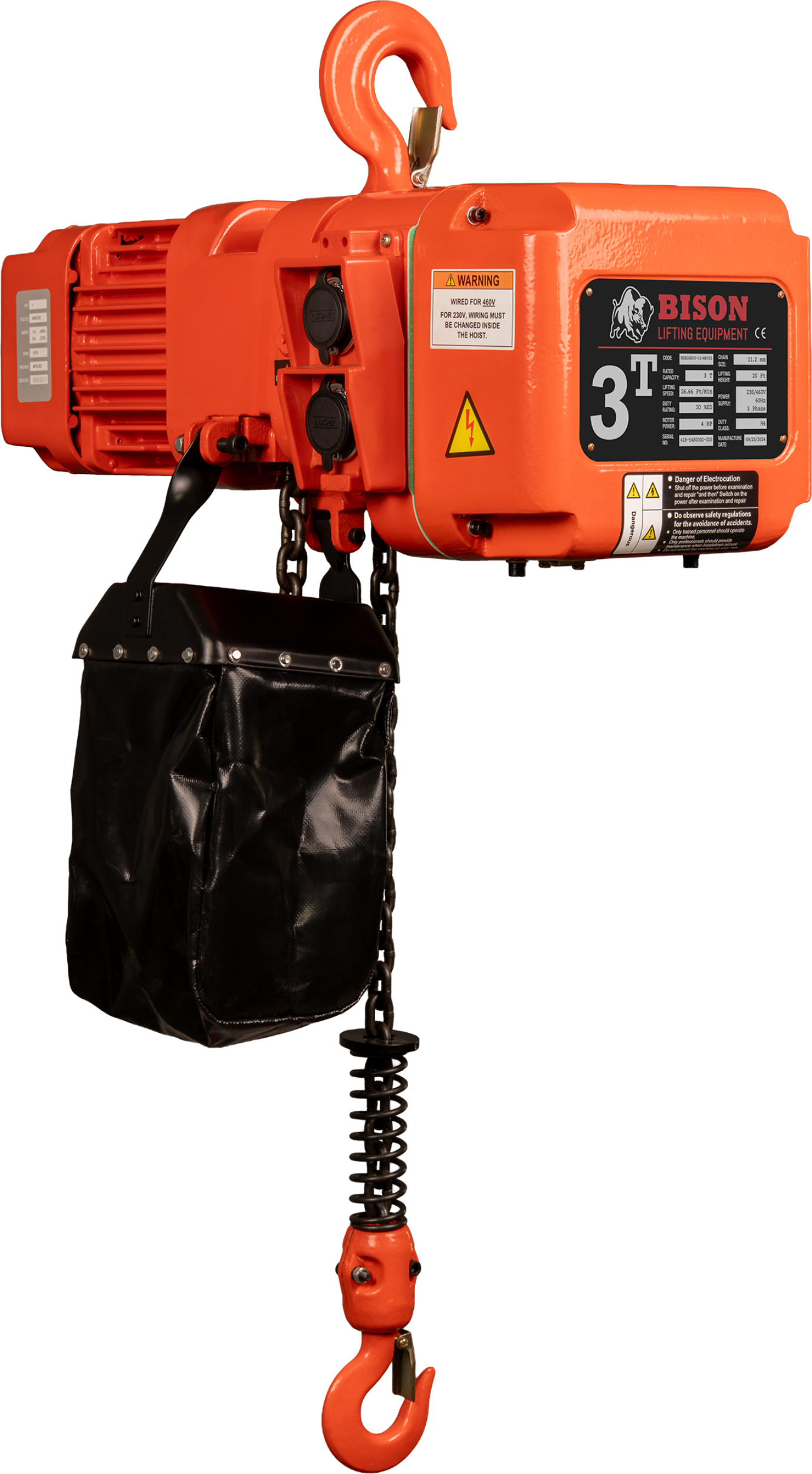 Picture of 3 Ton Three Phase Hoist - Dual Speed