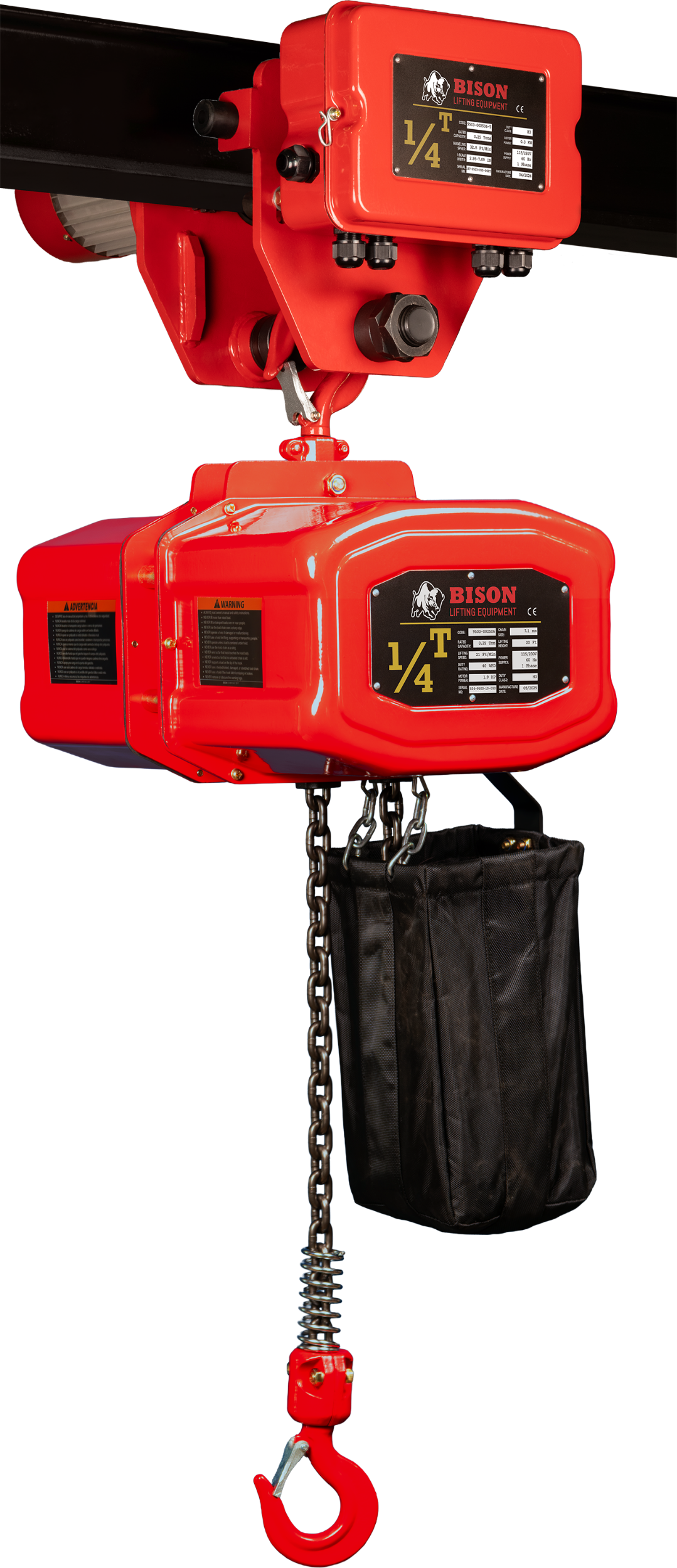 Picture of 1/4 Ton Hoist + Trolley 